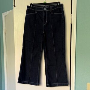 White House Black Market Dark Blue Flare Jeans